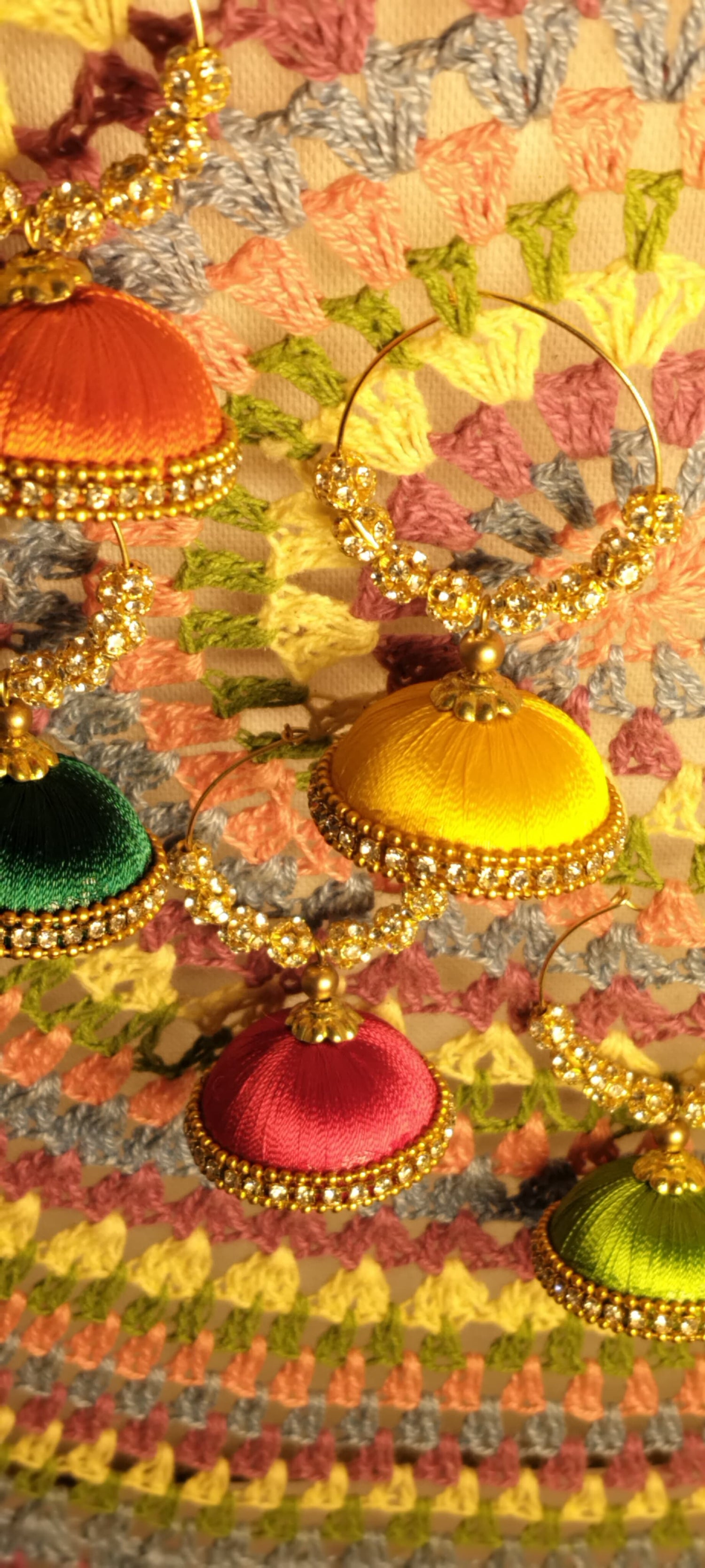 Tana bana thread Jhumka