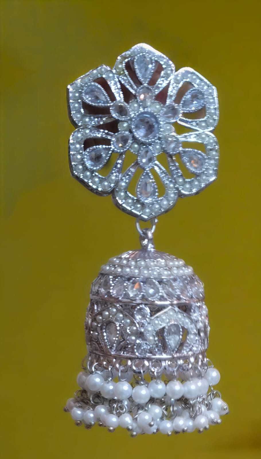 Premium Silver Look Alike Jhumka