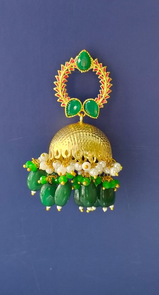 Flora Crown Jhumka