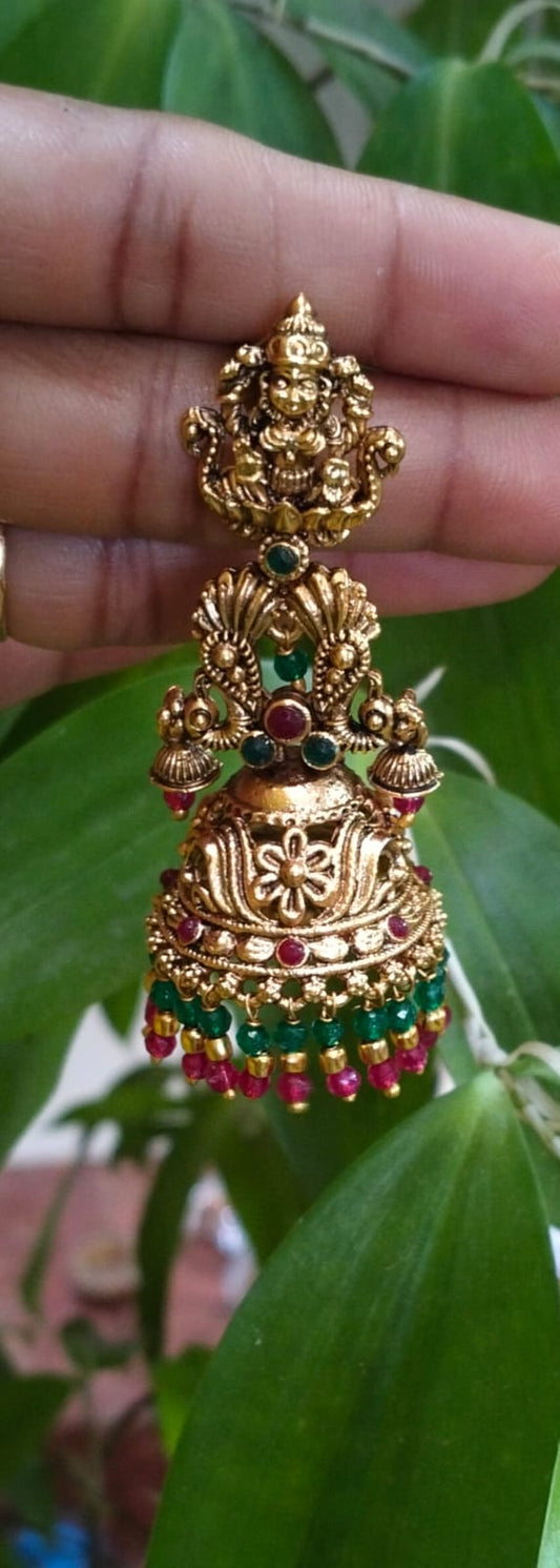 Golden Hymn Jhumka