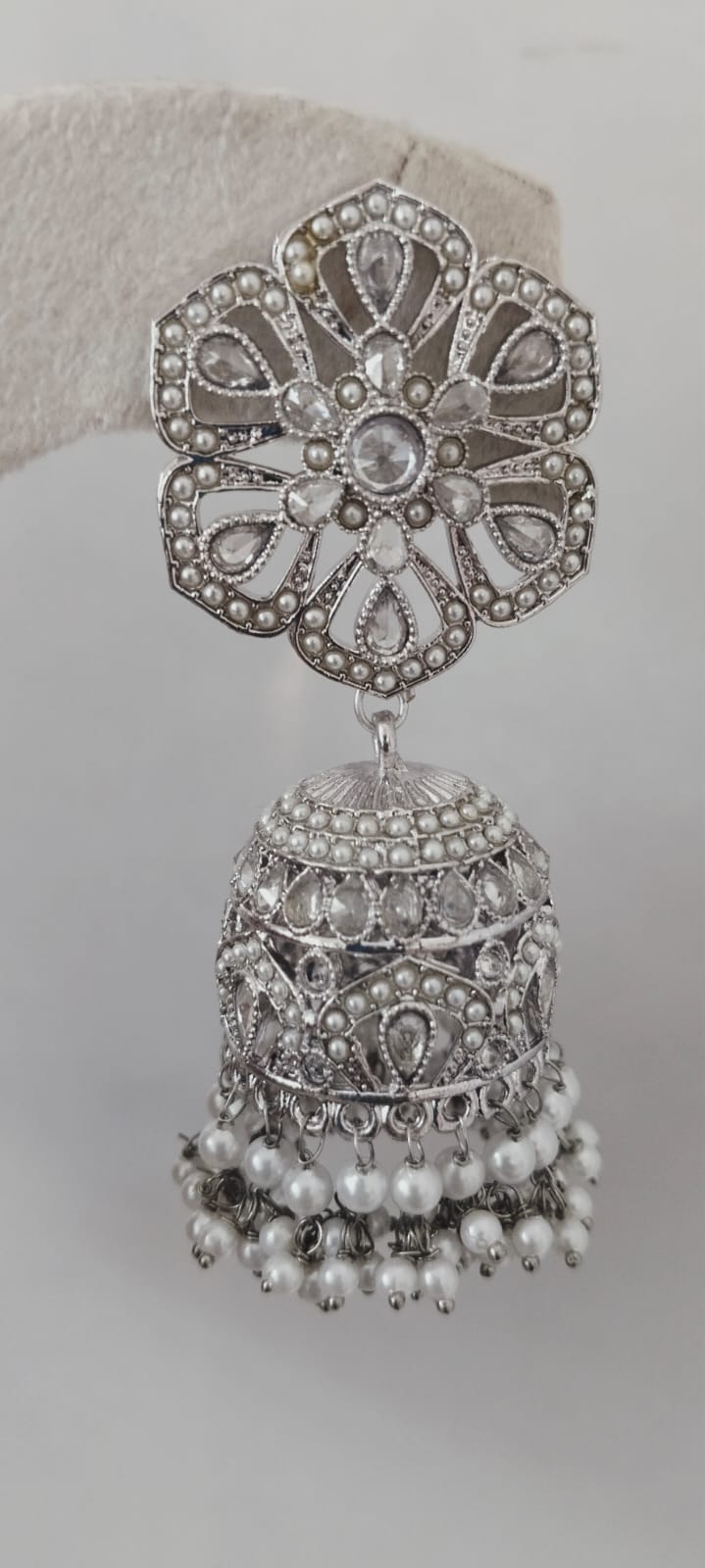 Premium Silver Look Alike Jhumka