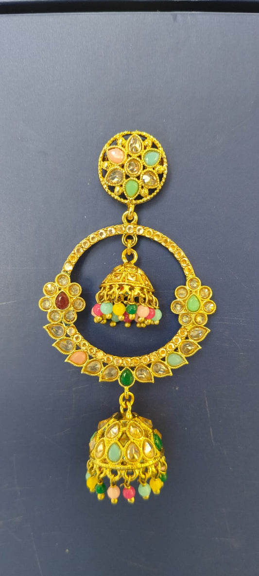 Kundan Lehar Jhumka