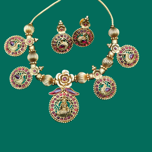 Panchakasu Lakshmi Necklace