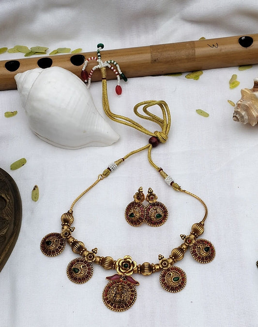 Panchakasu Lakshmi Necklace